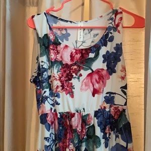 NWOT Floral Tank Dress.
